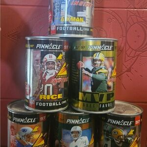Pinnacle NFL Football Cards Collectible Cans Sealed (6)